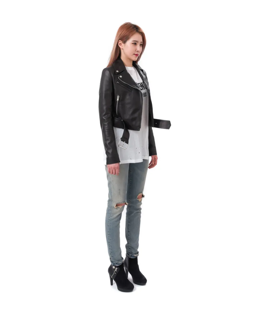 Logo Leather Jacket