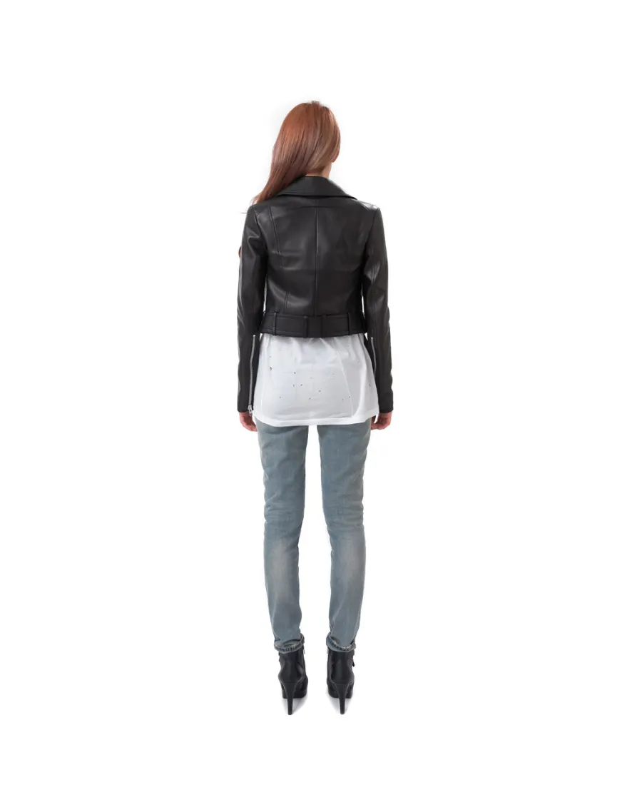 Logo Leather Jacket