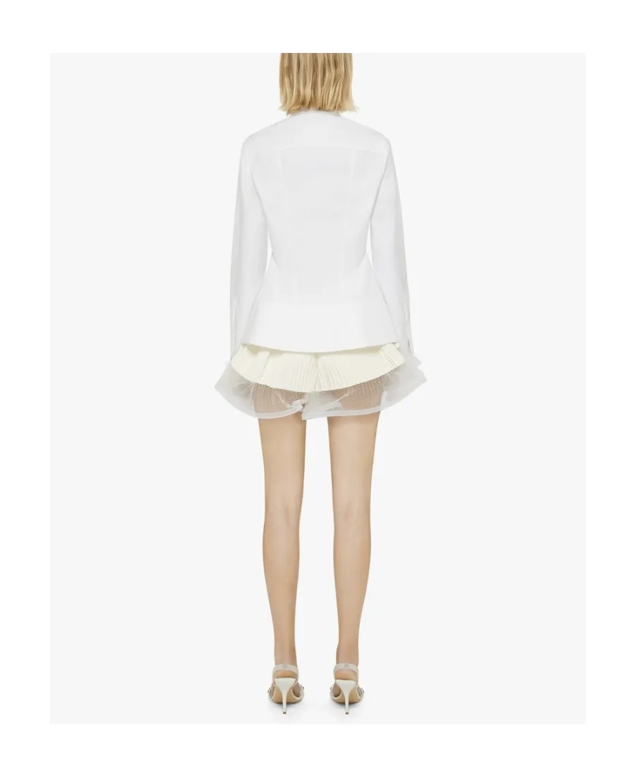 Cut-Out Detail Fitted Shirt