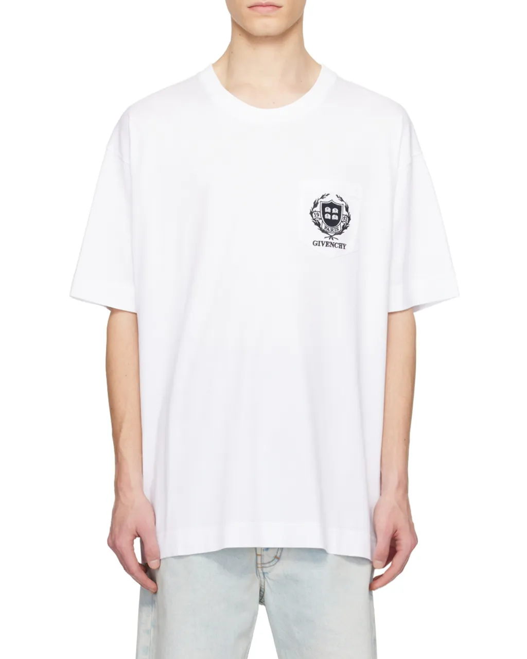 Crest Logo Embroidered T-Shirt