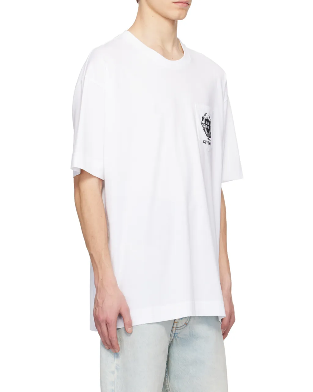 Crest Logo Embroidered T-Shirt