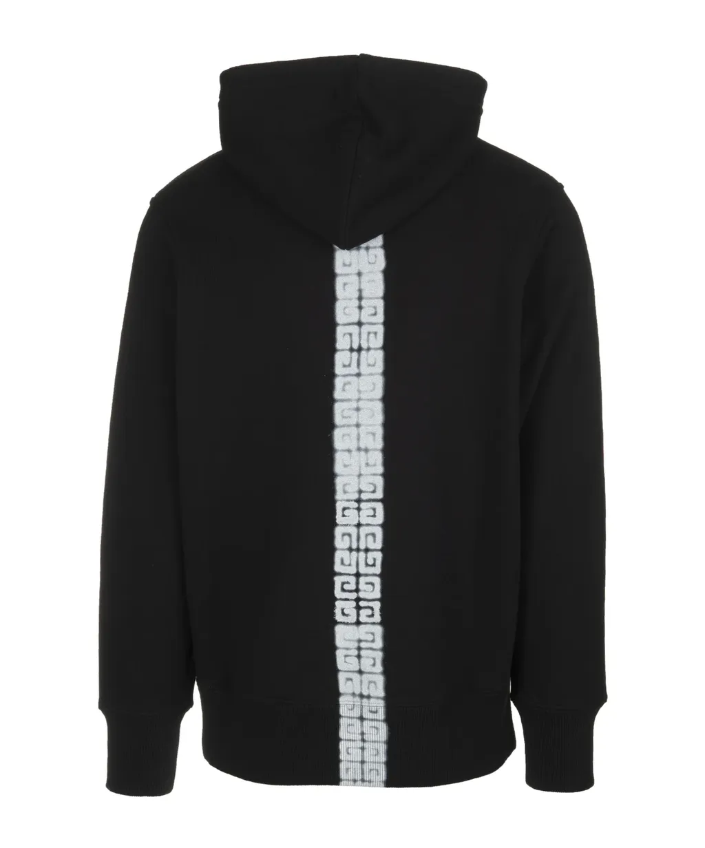 4G Tag Effect Drawstring Hoodie