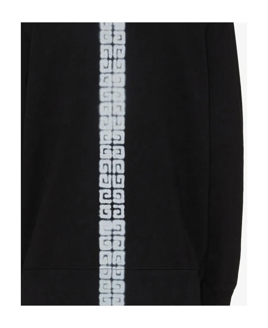 4G Tag Effect Drawstring Hoodie