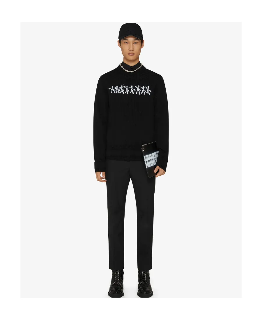 Graphic Printed Knit Jumper