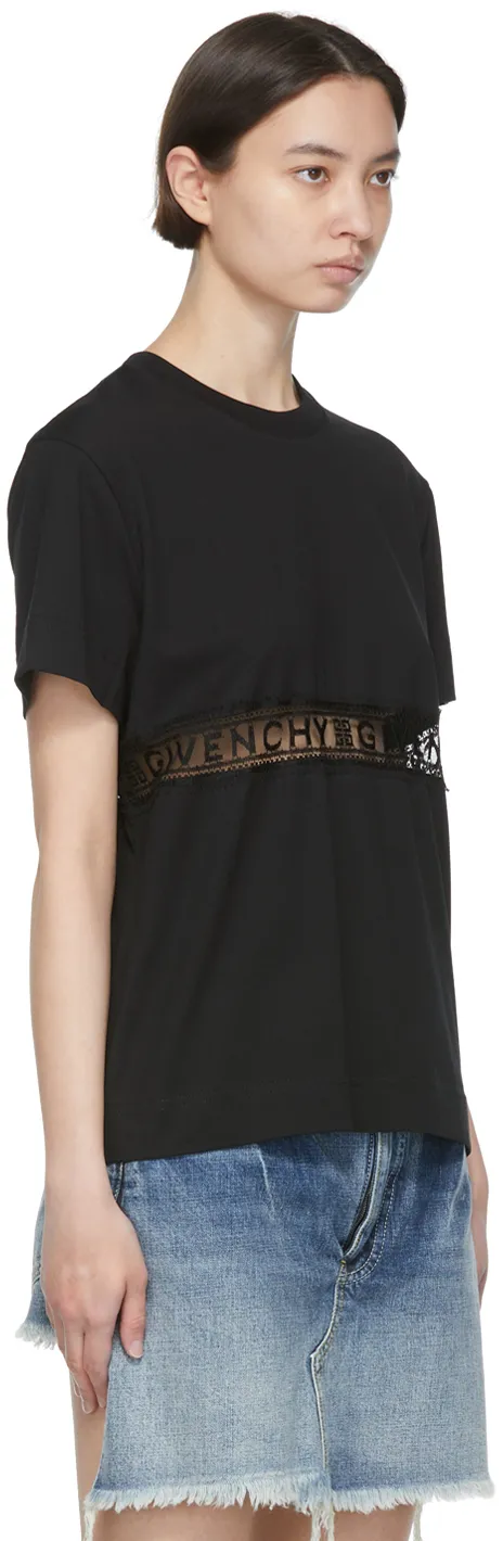T-Shirt With Lace Webbing