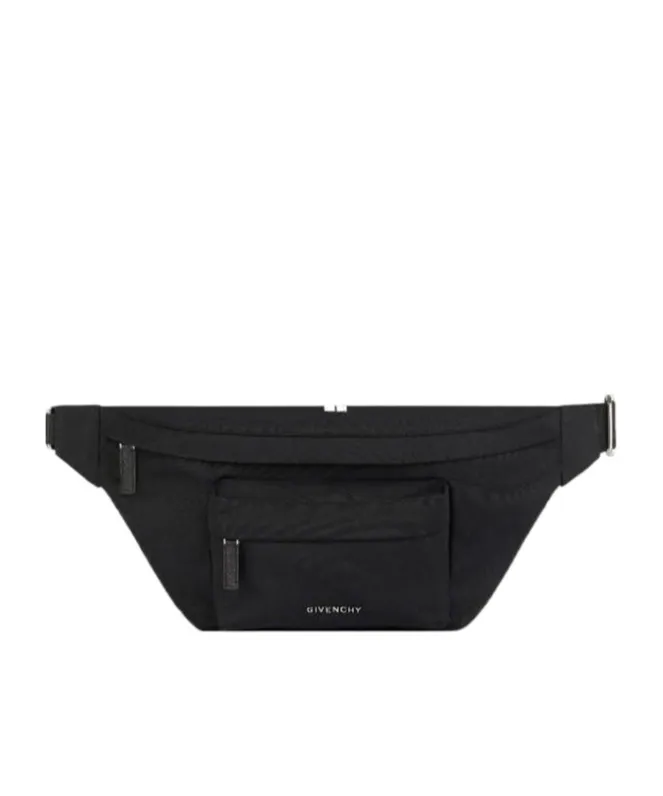 Logo Plaque Zipped Belt Bag