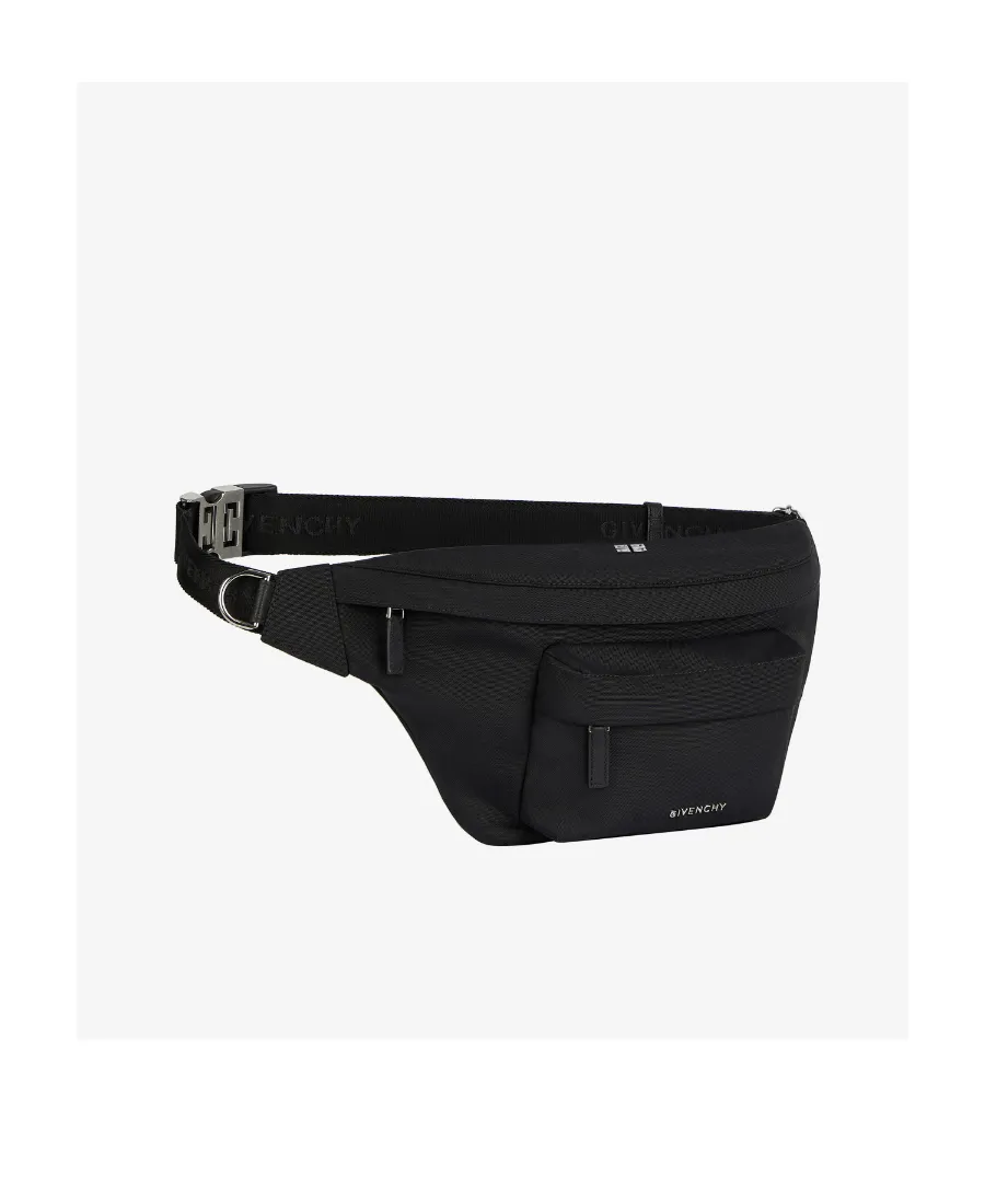 Logo Plaque Zipped Belt Bag