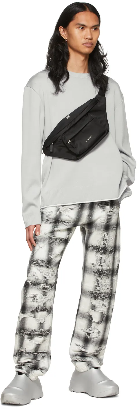 Logo Plaque Zipped Belt Bag