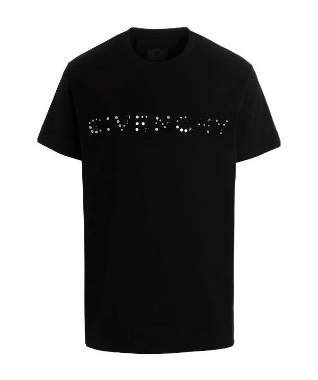 Logo Studded Crewneck T-Shirt