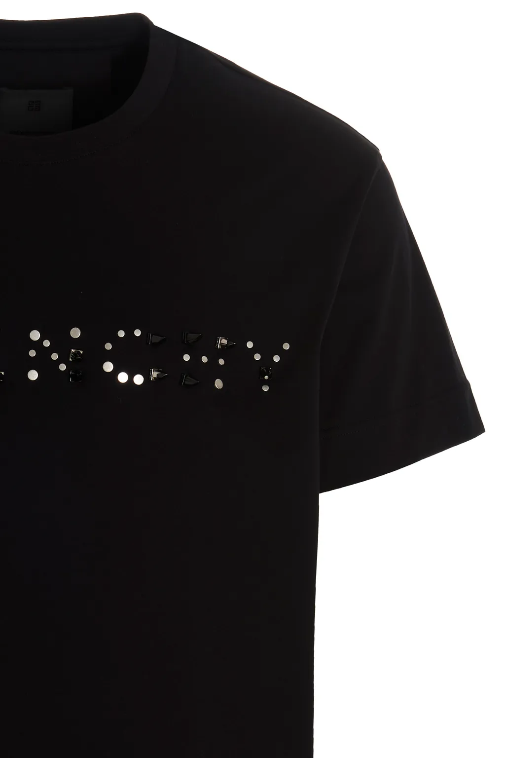 Logo Studded Crewneck T-Shirt
