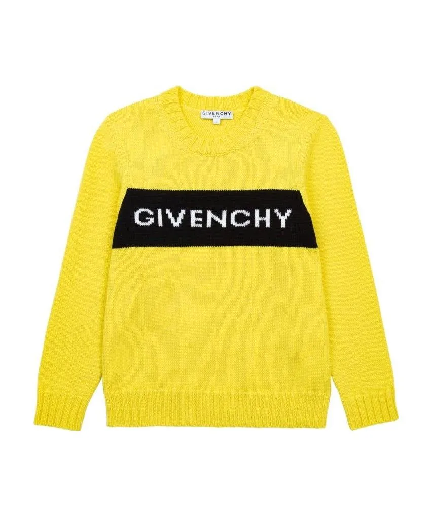 Logo Intarsia Crewneck Jumper