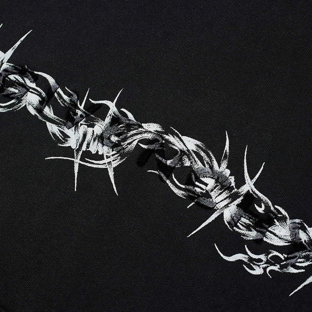 Barbed Wire Printed Hoodie