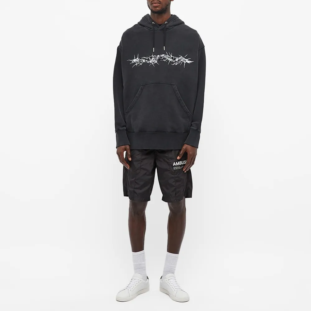 Barbed Wire Printed Hoodie