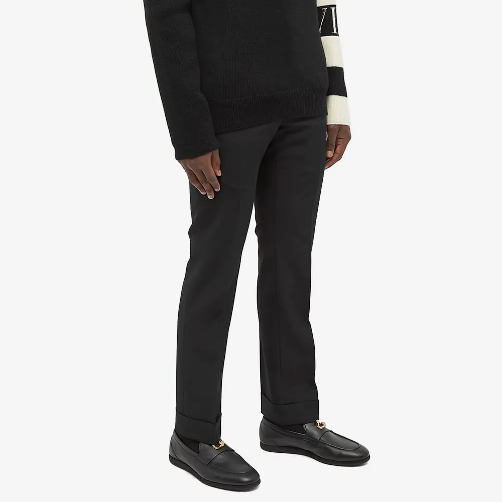 Straight-Leg Tailored Trousers