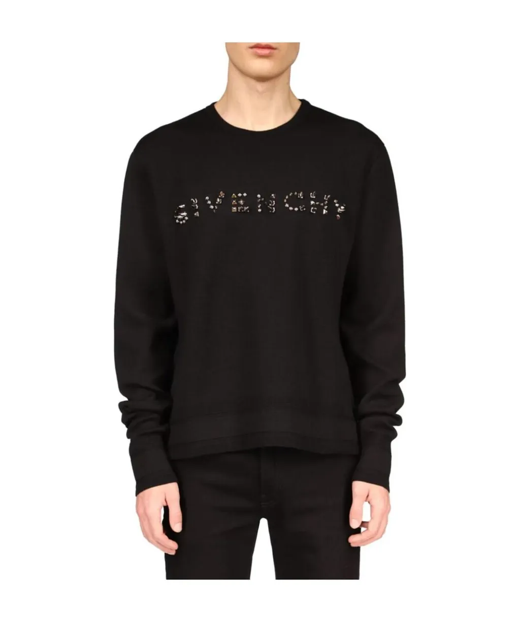 Stud Logo Detailed Sweatshirt
