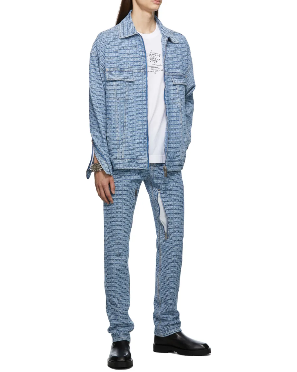 4G Monogram Straight-Leg Jeans