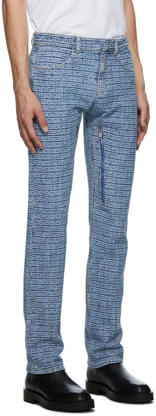 4G Monogram Straight-Leg Jeans
