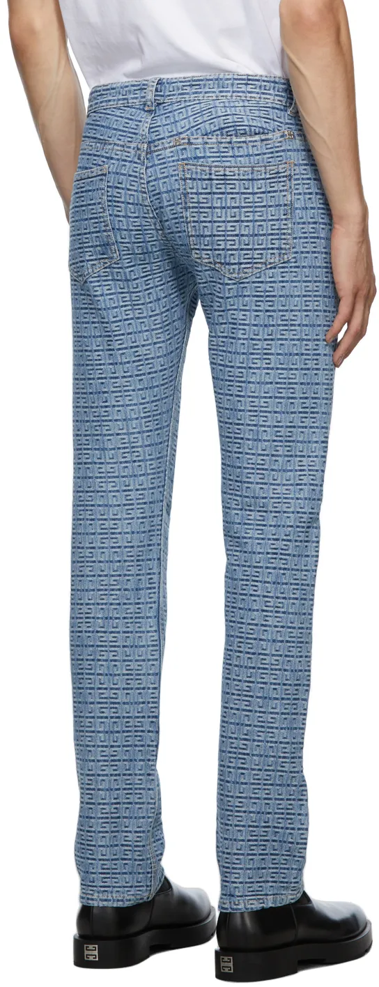 4G Monogram Straight-Leg Jeans