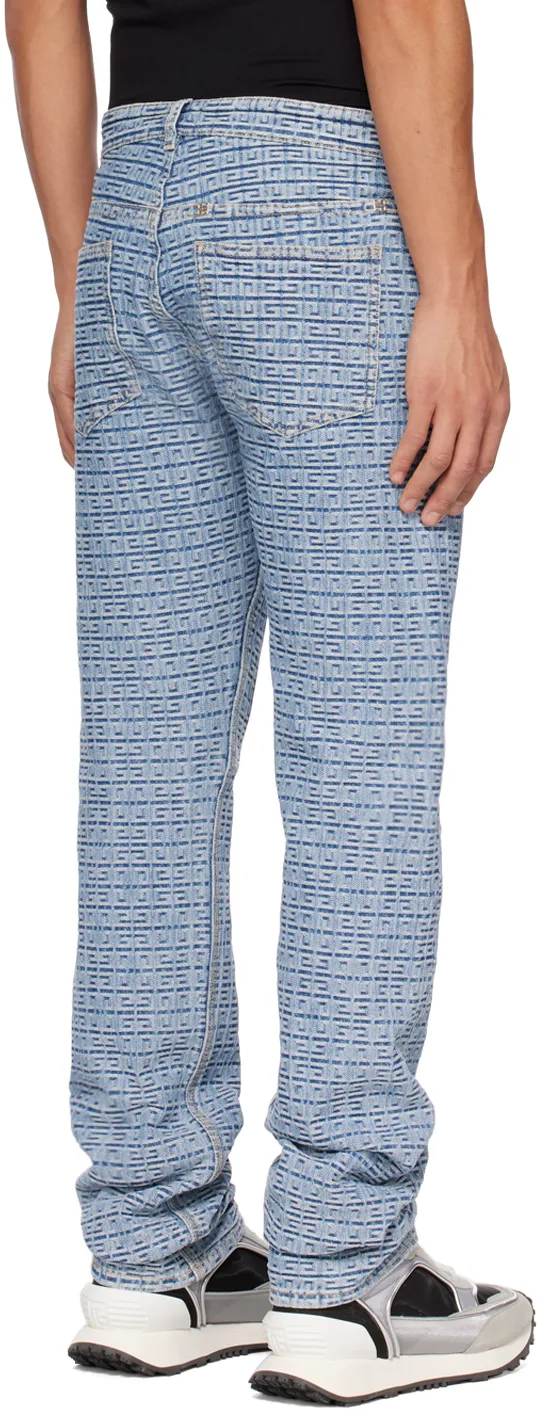 4G Monogram Straight-Leg Jeans