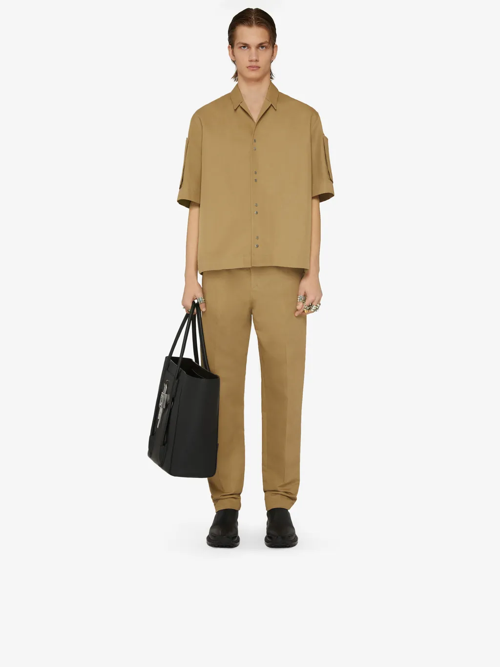 Belted Chino Trousers