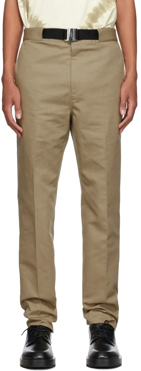 Belted Chino Trousers