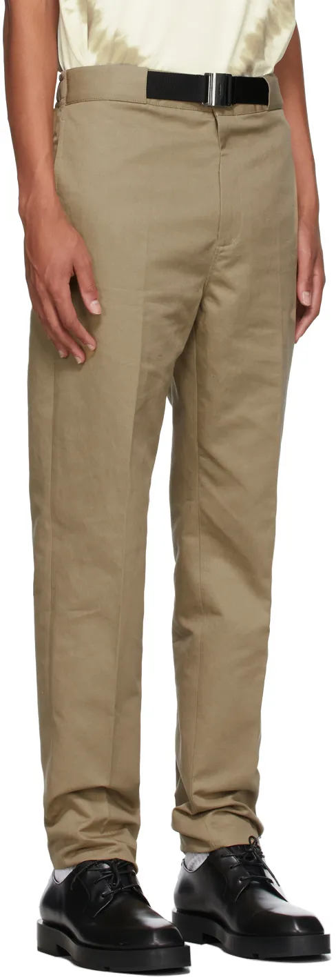 Belted Chino Trousers