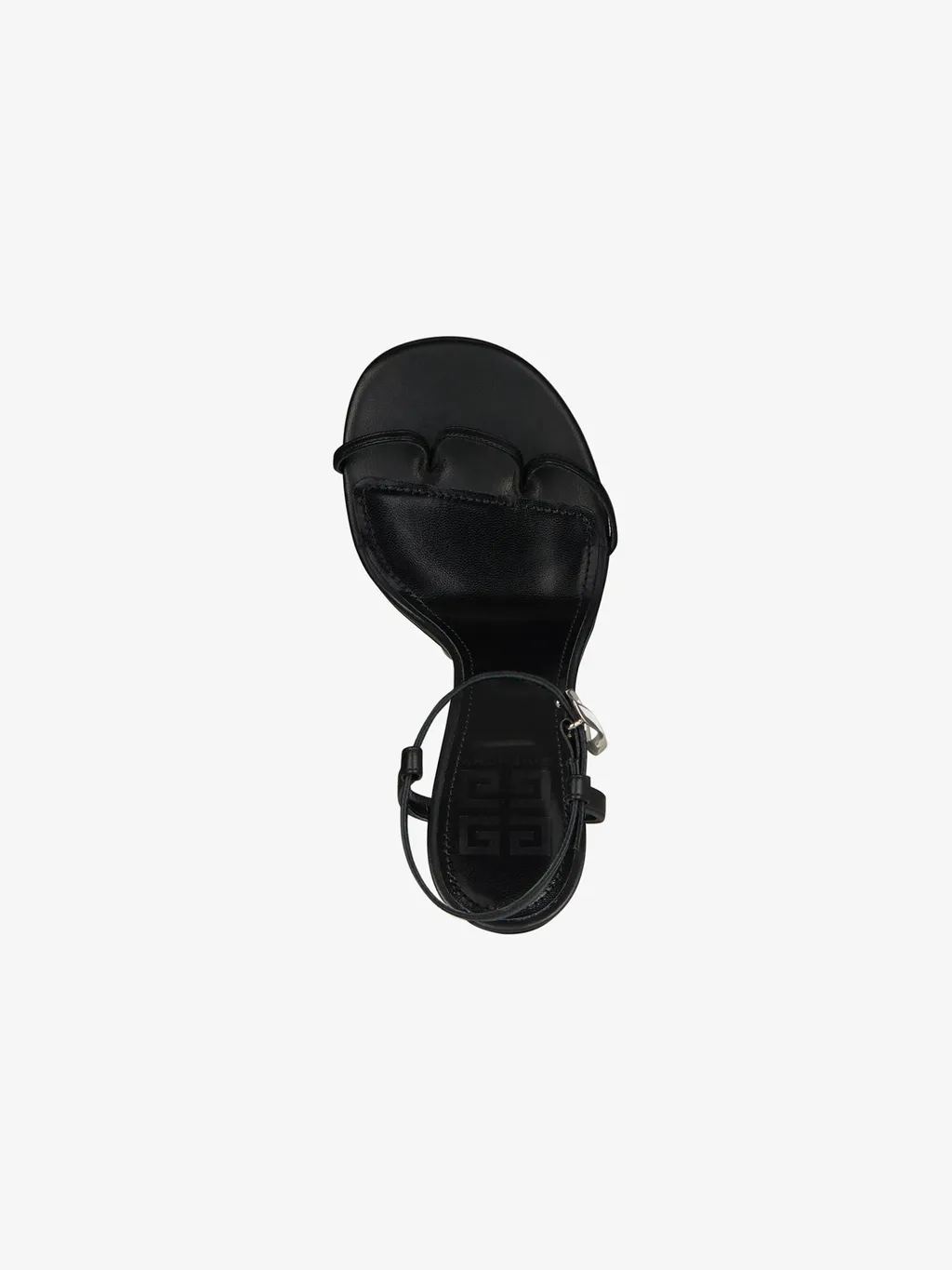 Buckle-Fastening Leather Sandals
