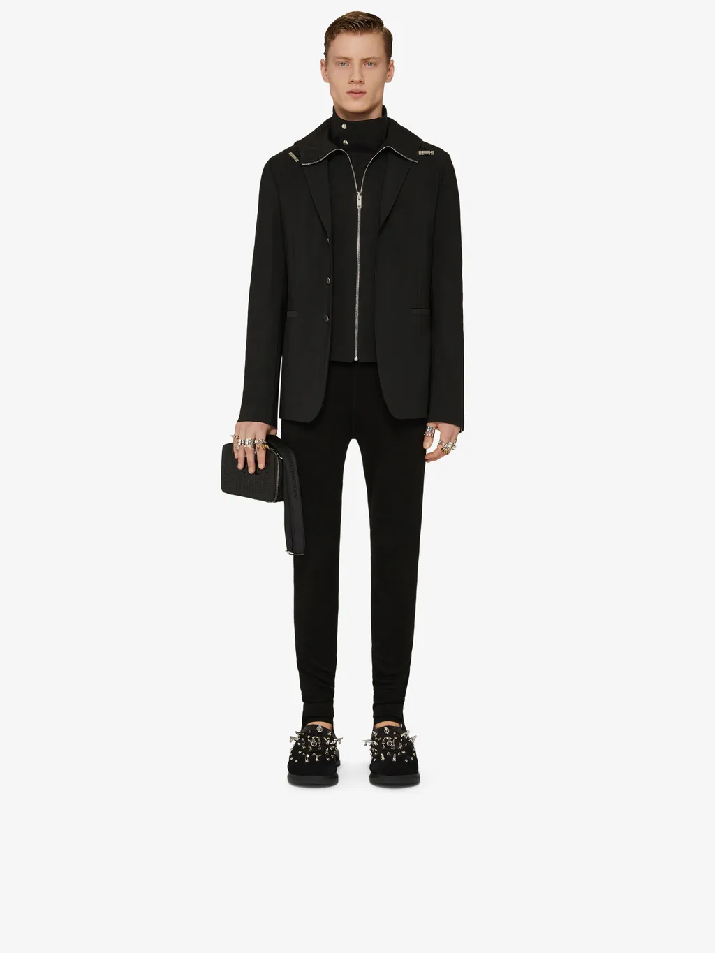 Single-Breasted Layered Blazer