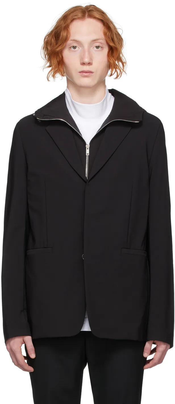 Single-Breasted Layered Blazer