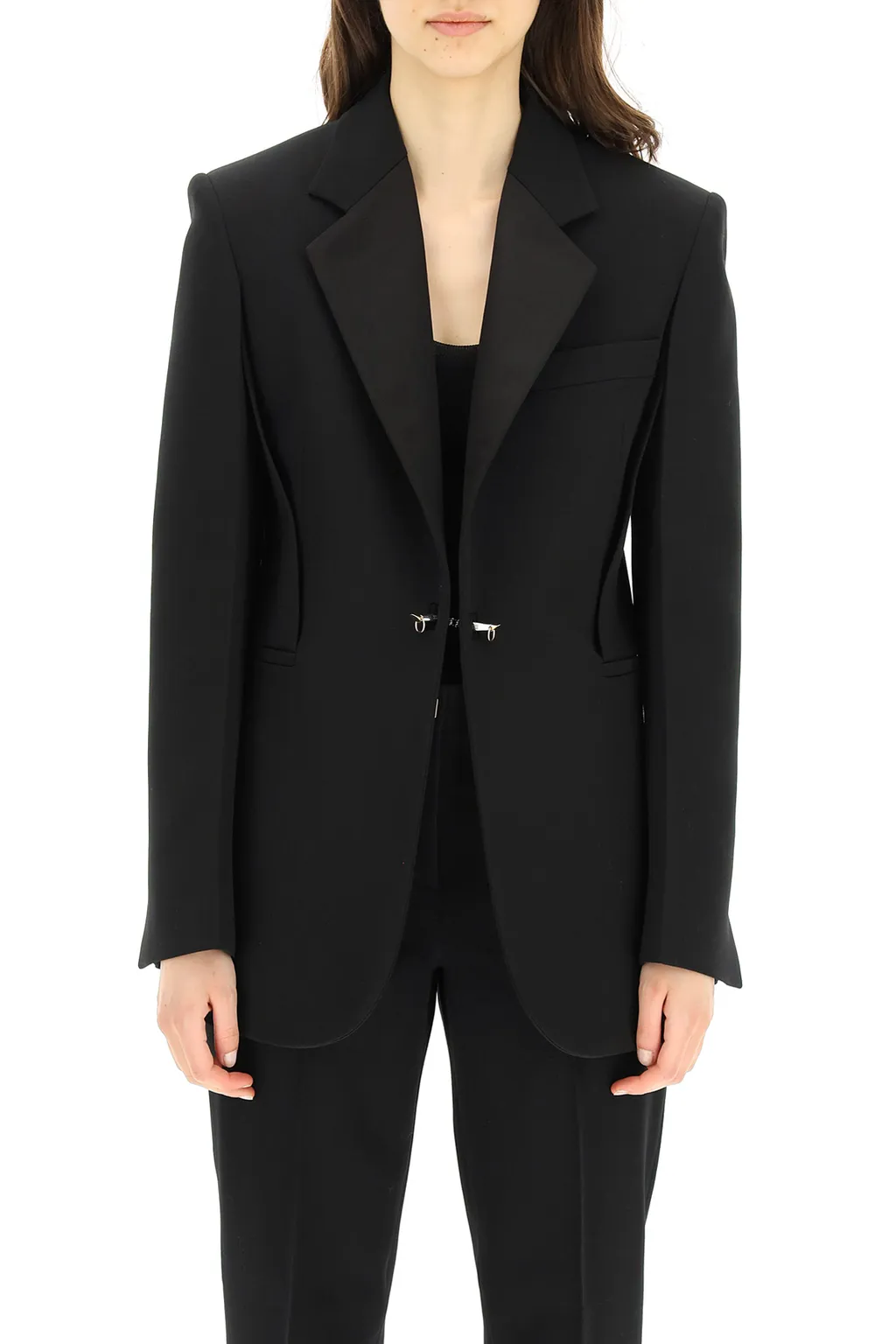 Pin Detail Tailored Blazer