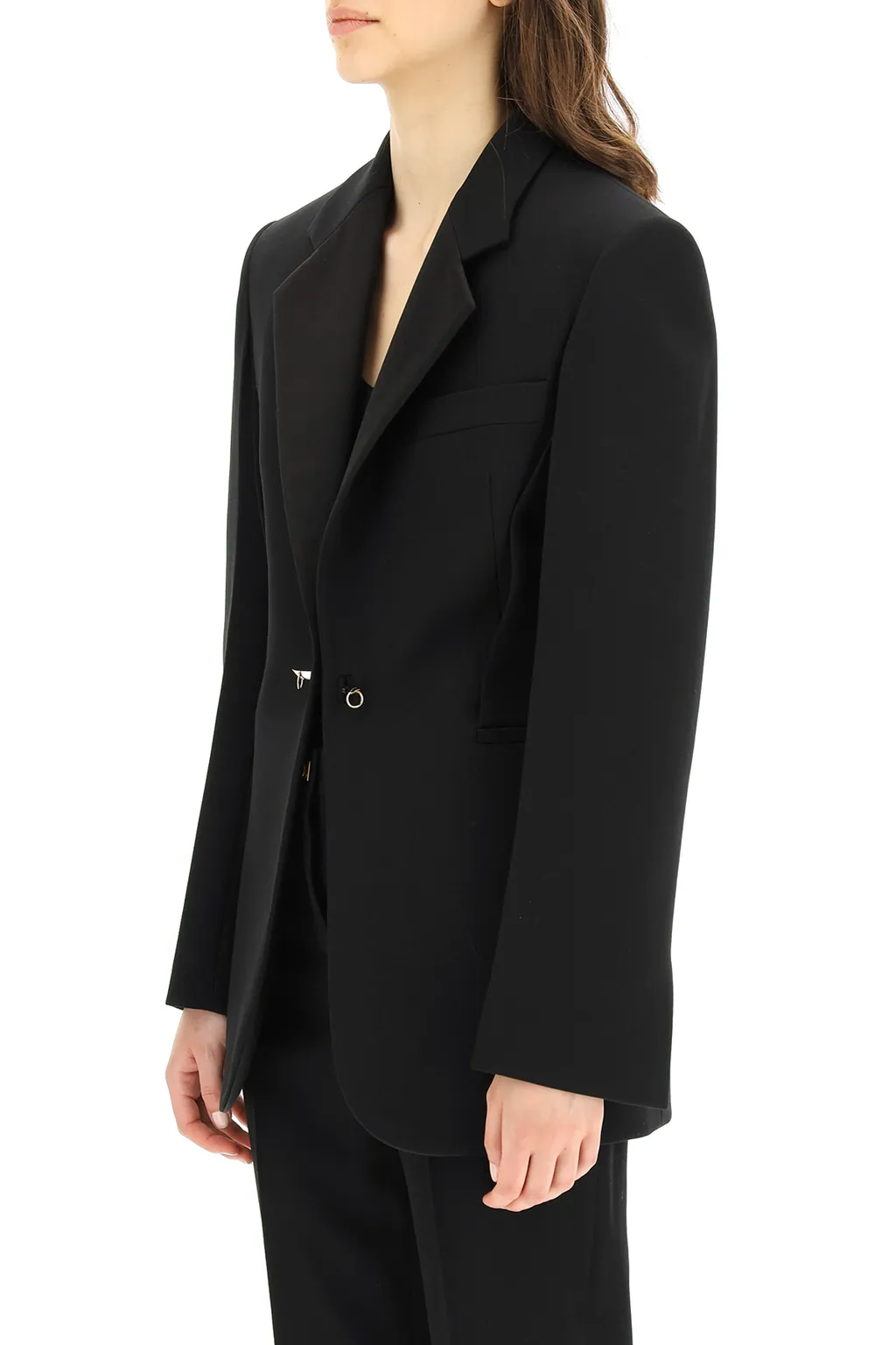 Pin Detail Tailored Blazer