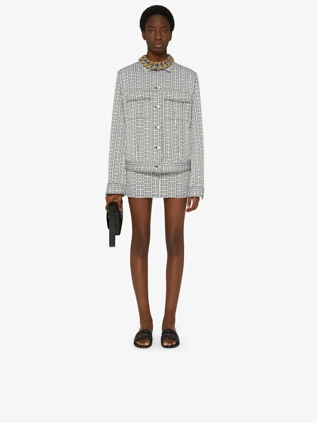 4G Jacquard Mini Skirt