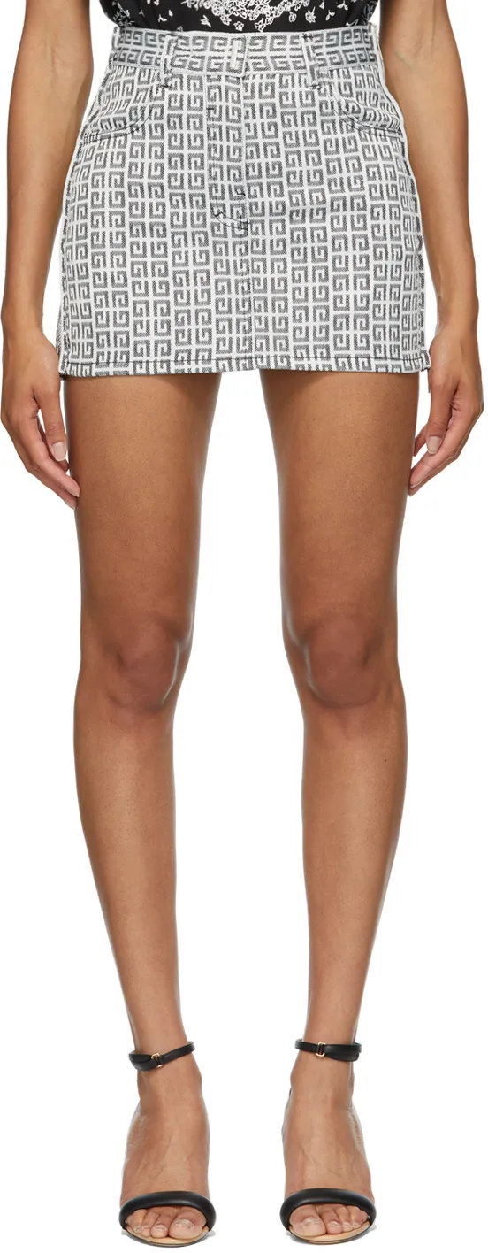 4G Jacquard Mini Skirt