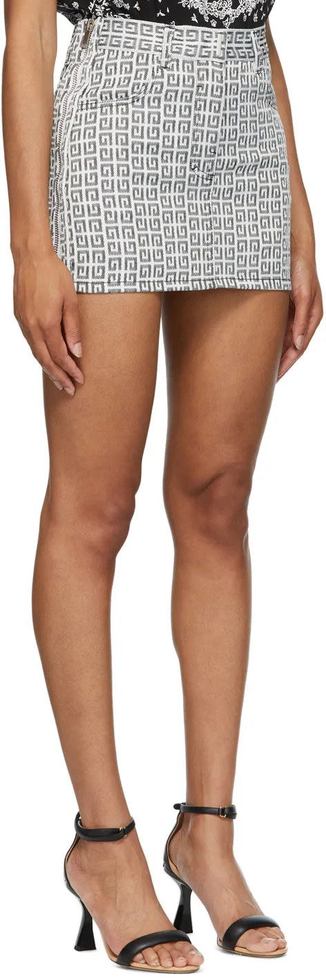 4G Jacquard Mini Skirt