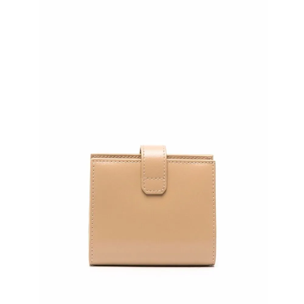 Logo-Plaque Leather Purse