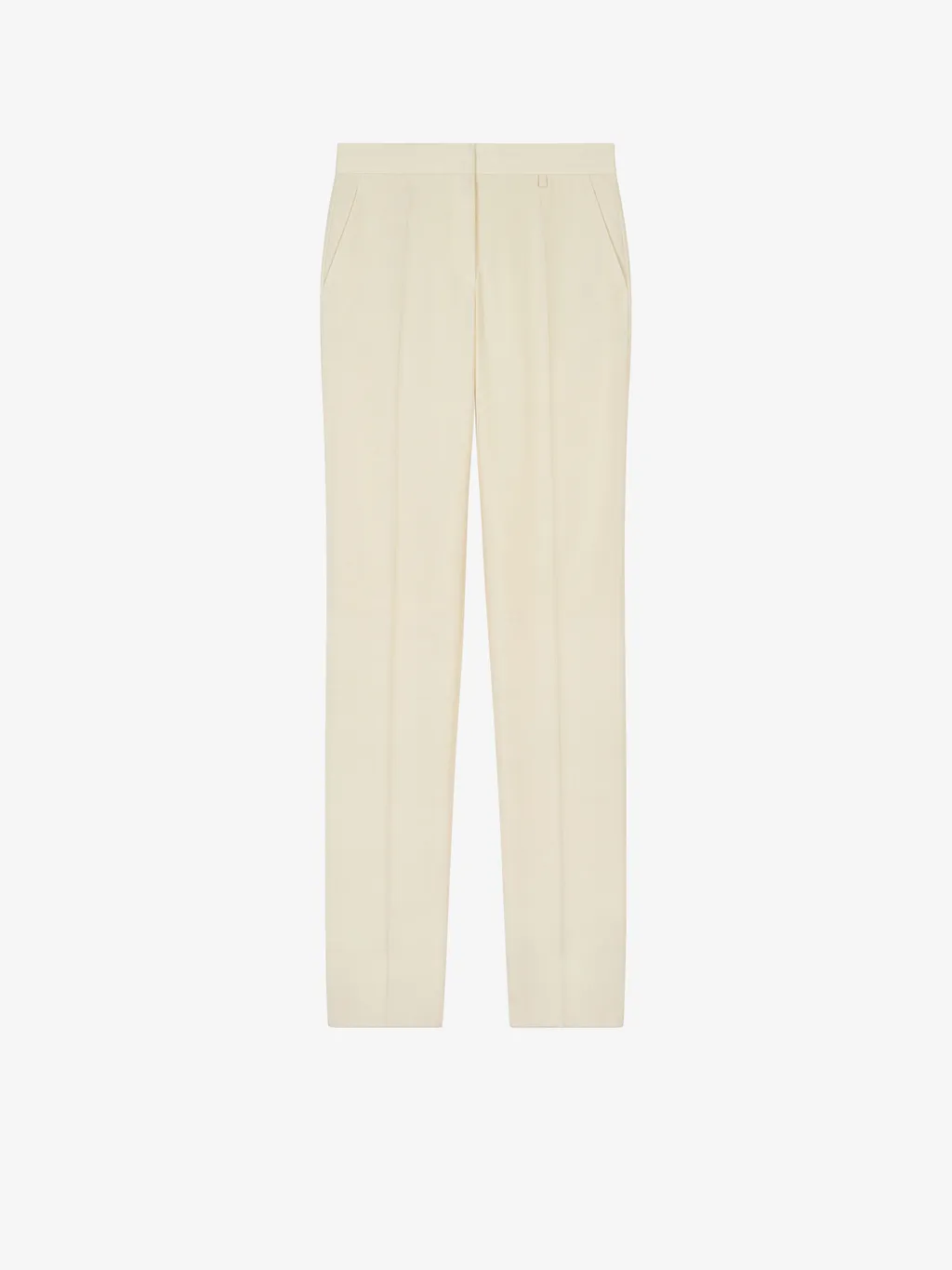 High-Waisted Slim-Fit Trousers