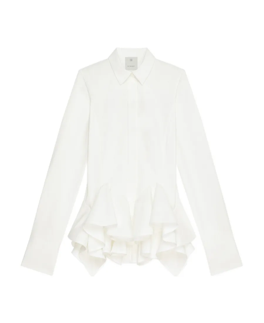 Flounces Poplin Shirt