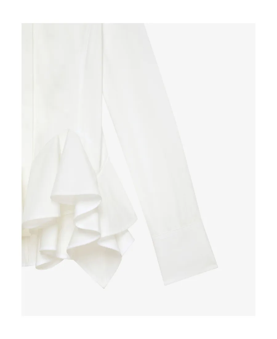Flounces Poplin Shirt