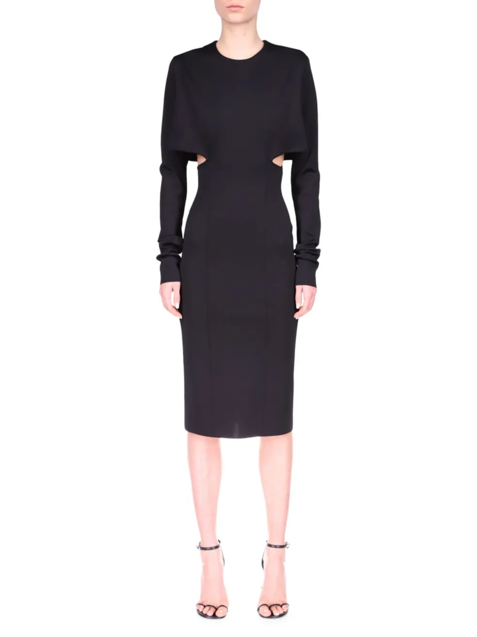 Cut-Out Punto Milano Midi Dress
