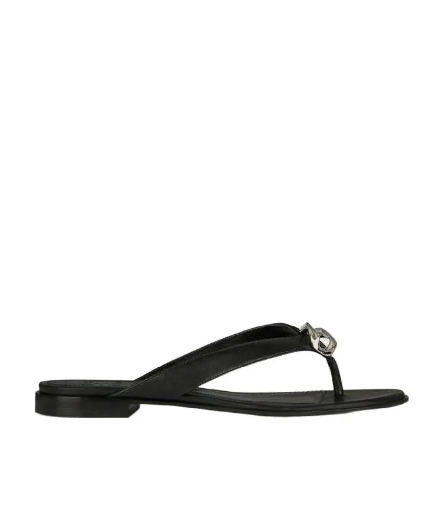 G Chain Buckle Sandals