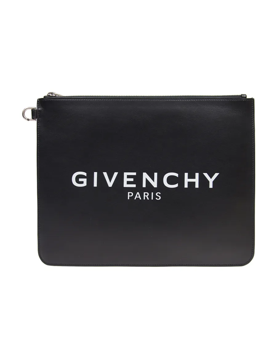 Large Logo Print Pouch