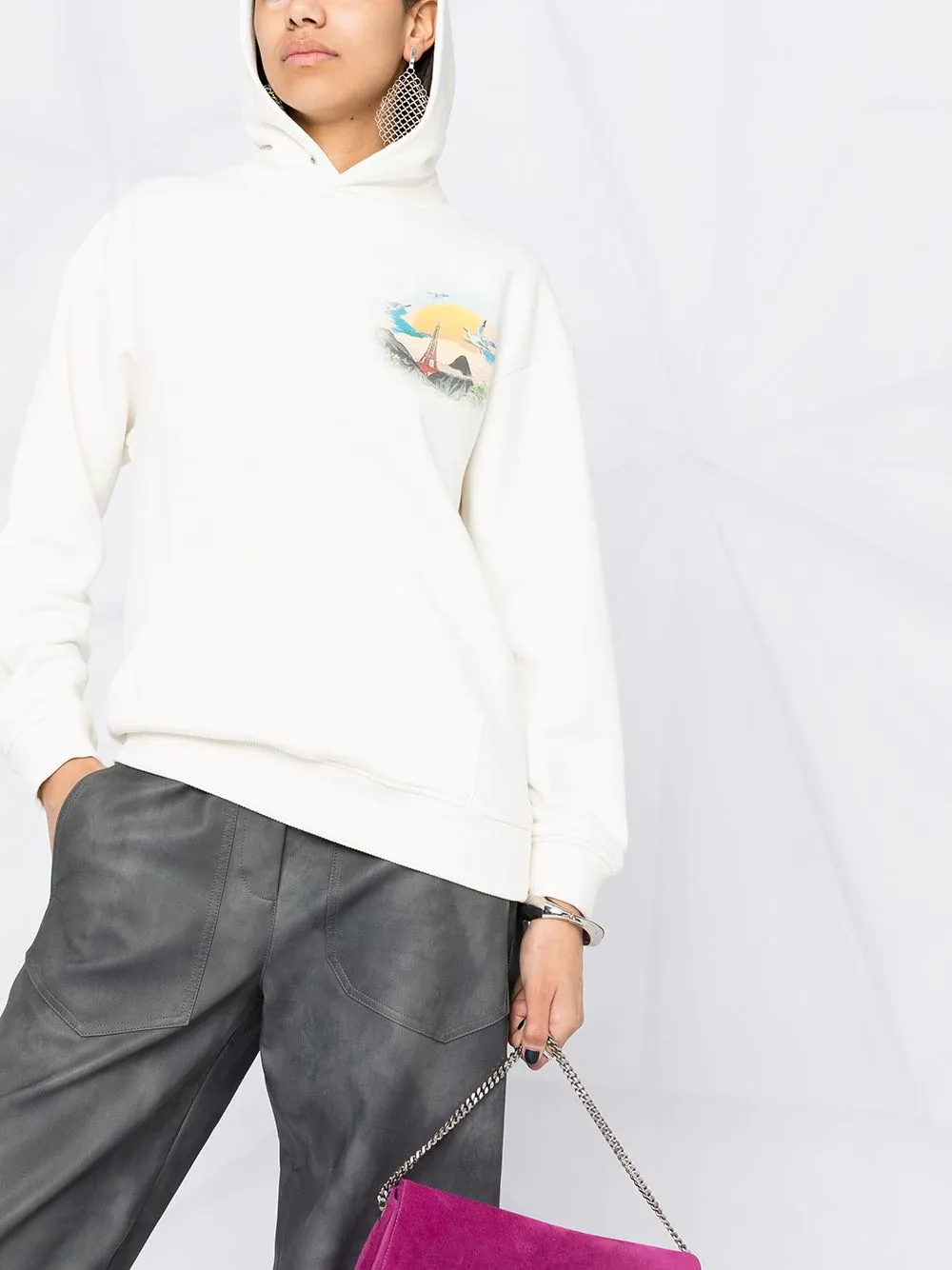 Island Graphic Printed Hoodie