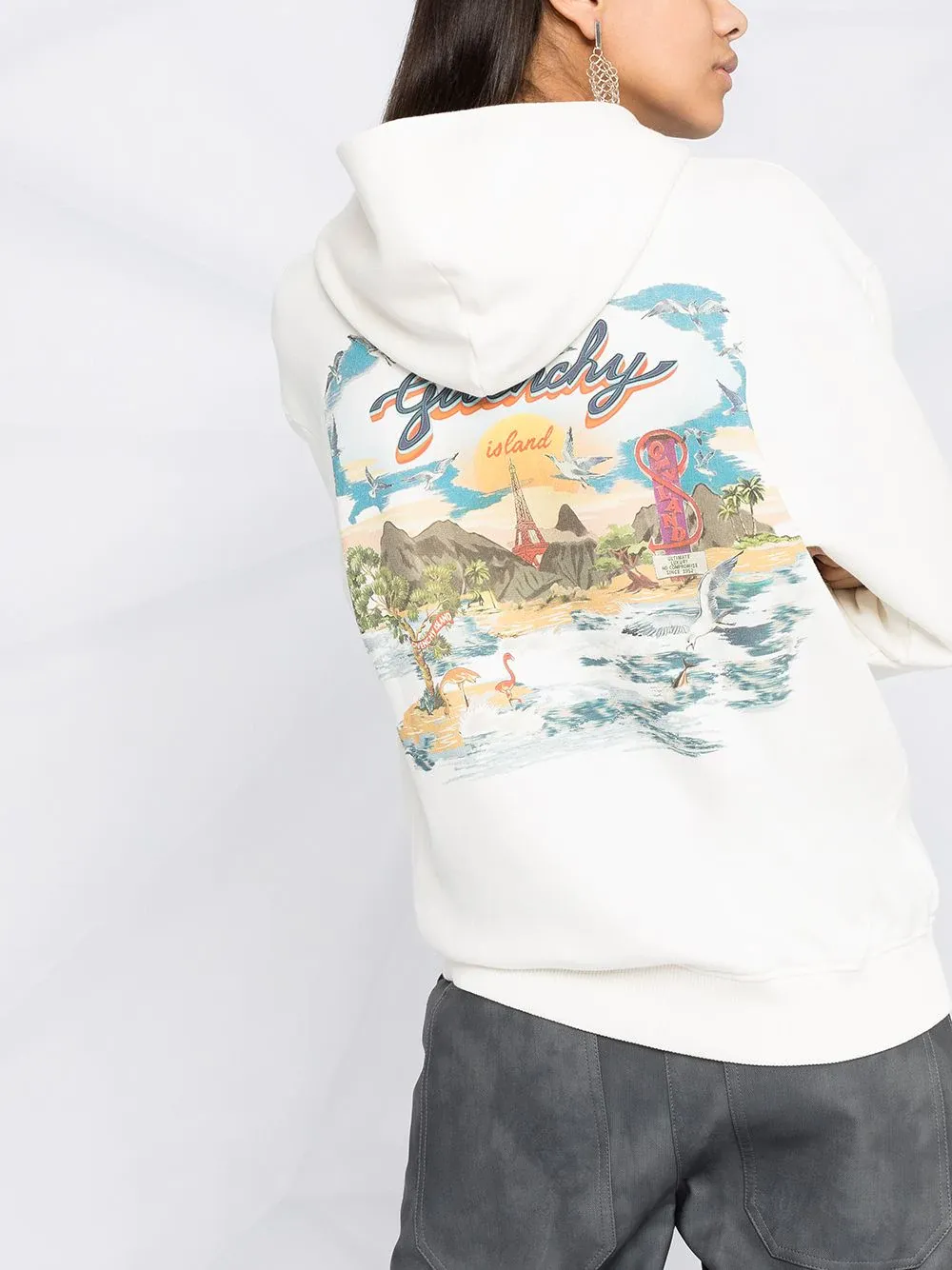 Island Graphic Printed Hoodie