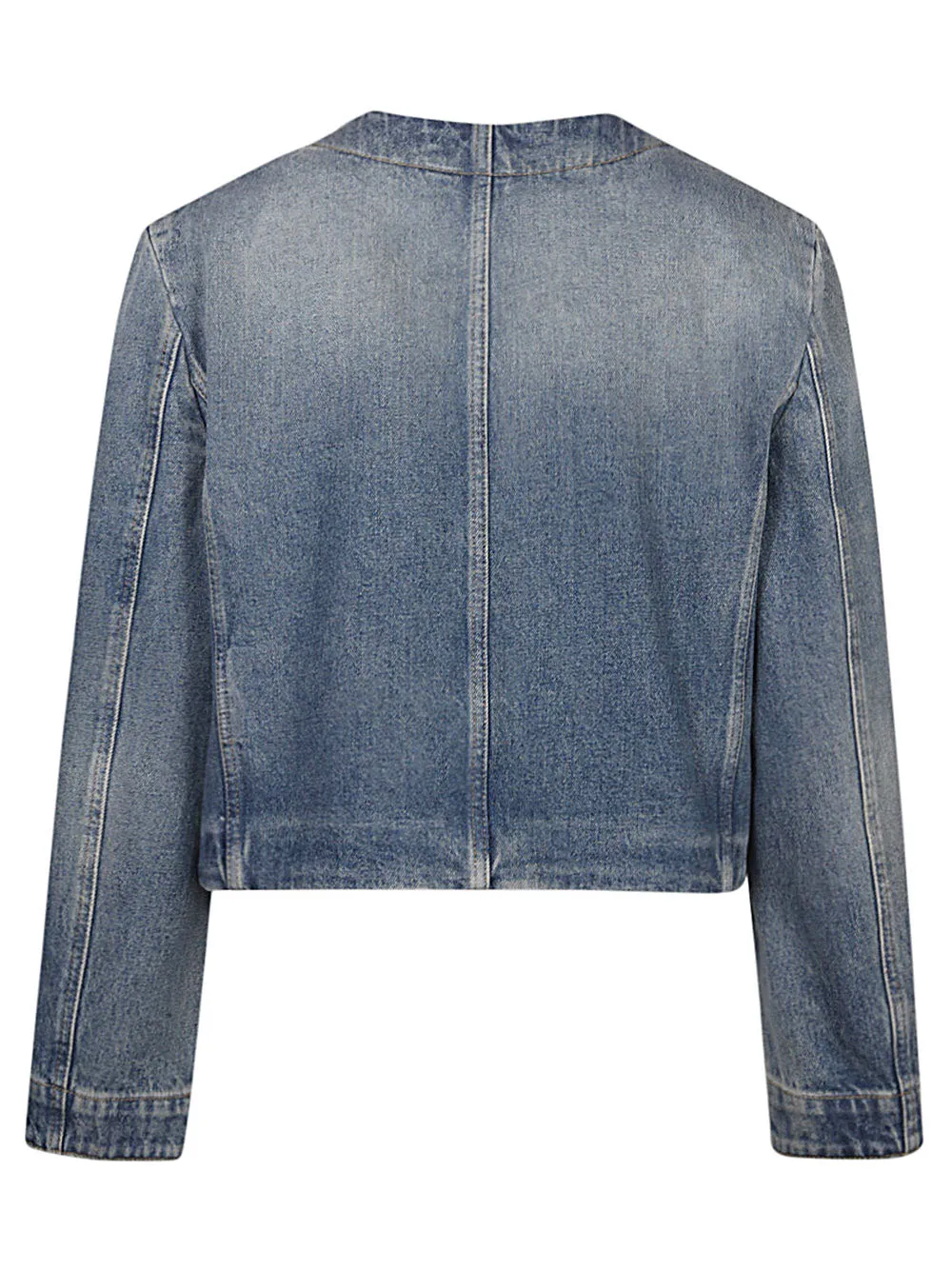 Chain-Detailed Denim Jacket