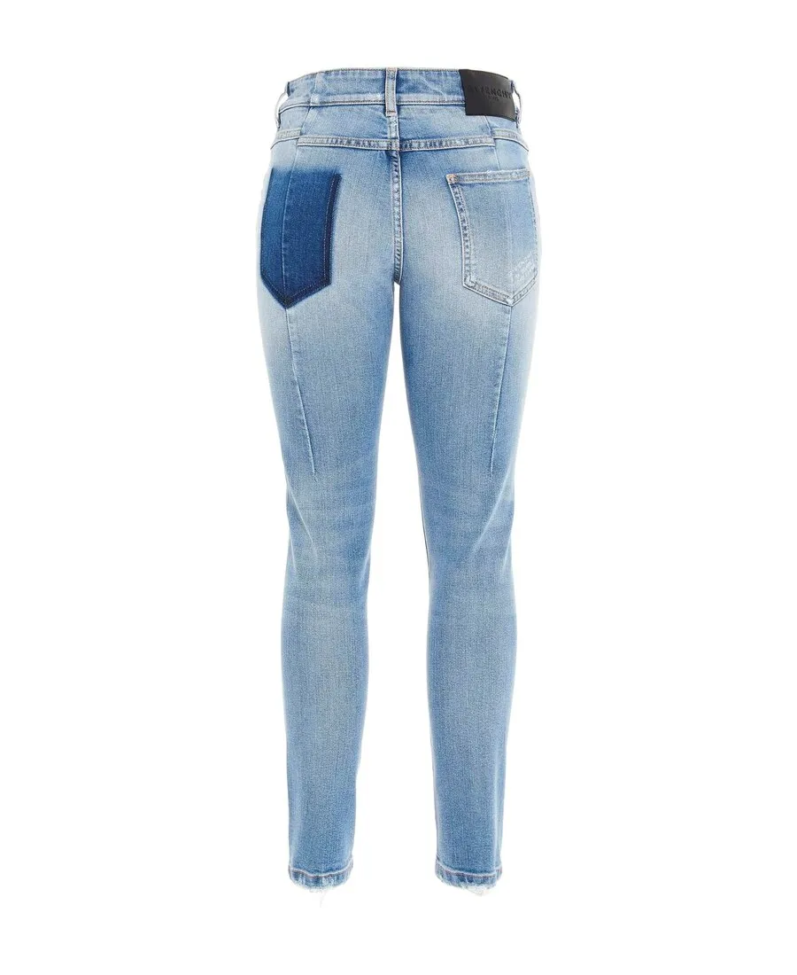 Ripped Mid-Rise Skinny Jeans