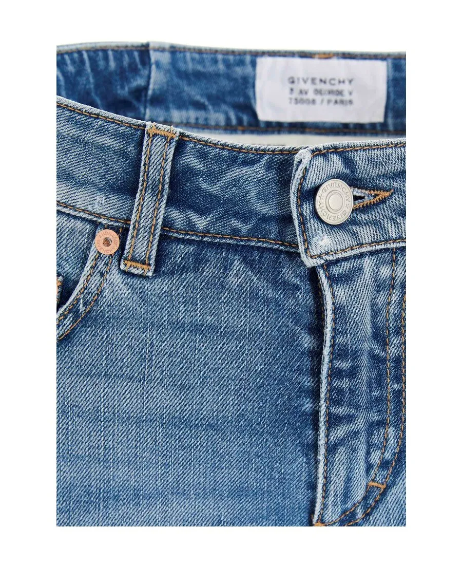 Ripped Mid-Rise Skinny Jeans