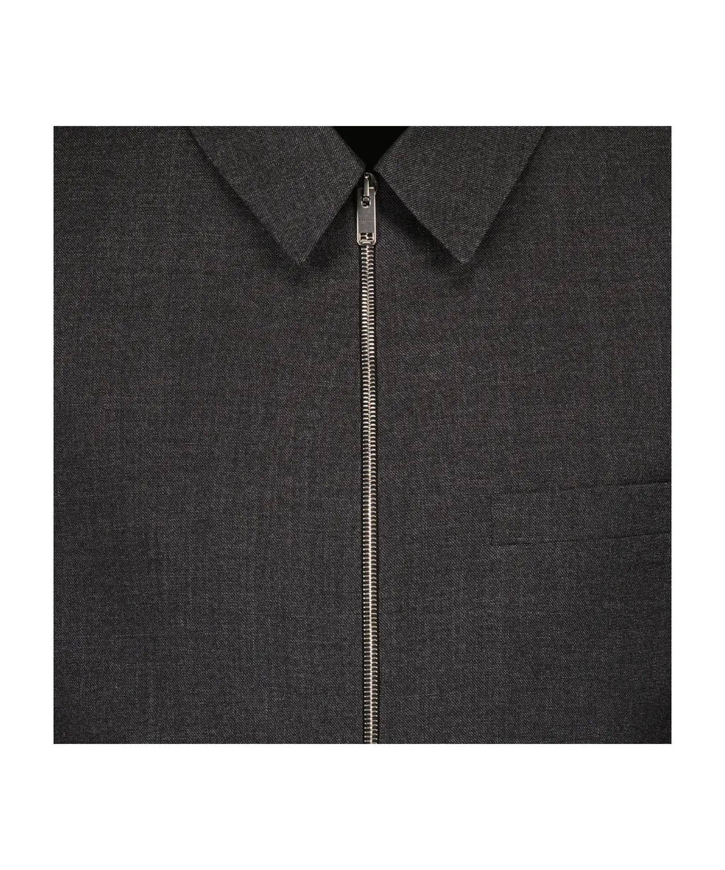 Zip-Up Shirt Jacket