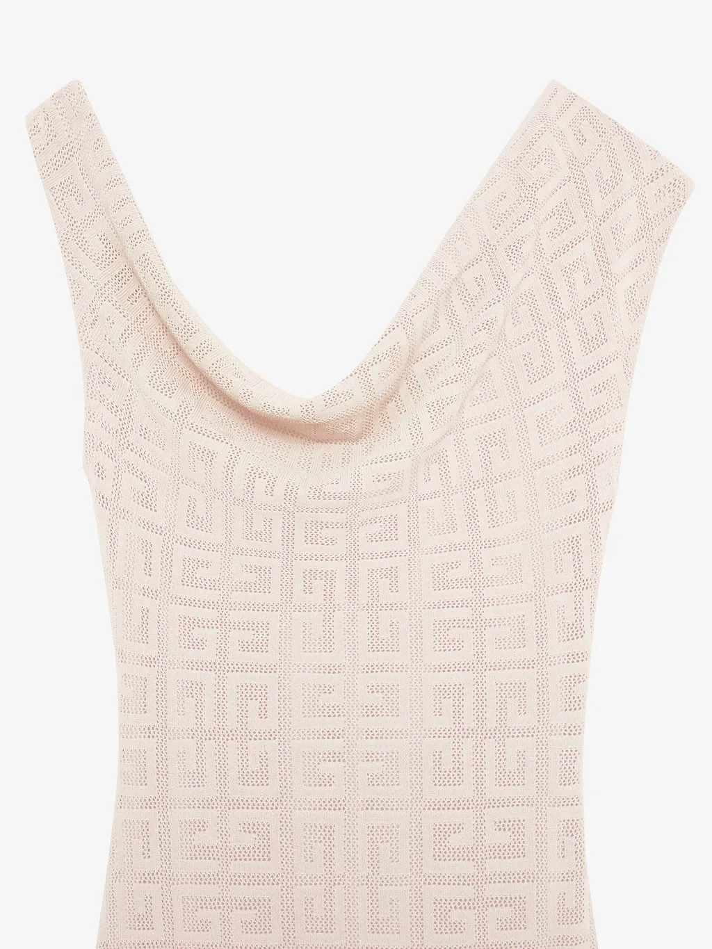 Monogrammed Drape Detailed Dress