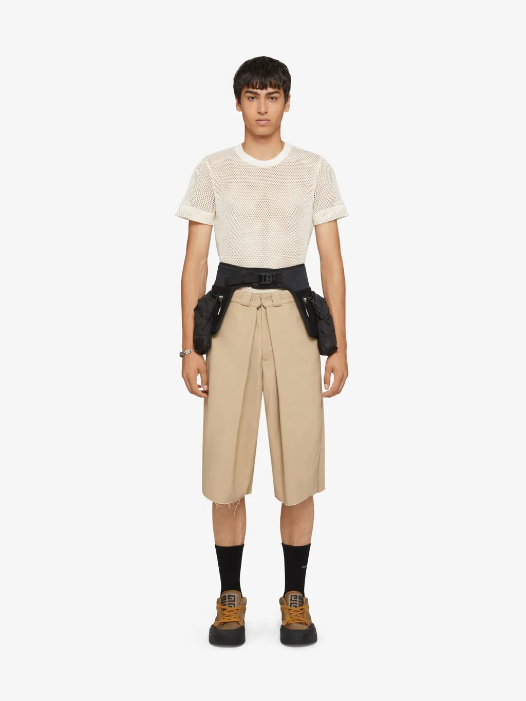 Raw Bottom Chino Bermuda Shorts