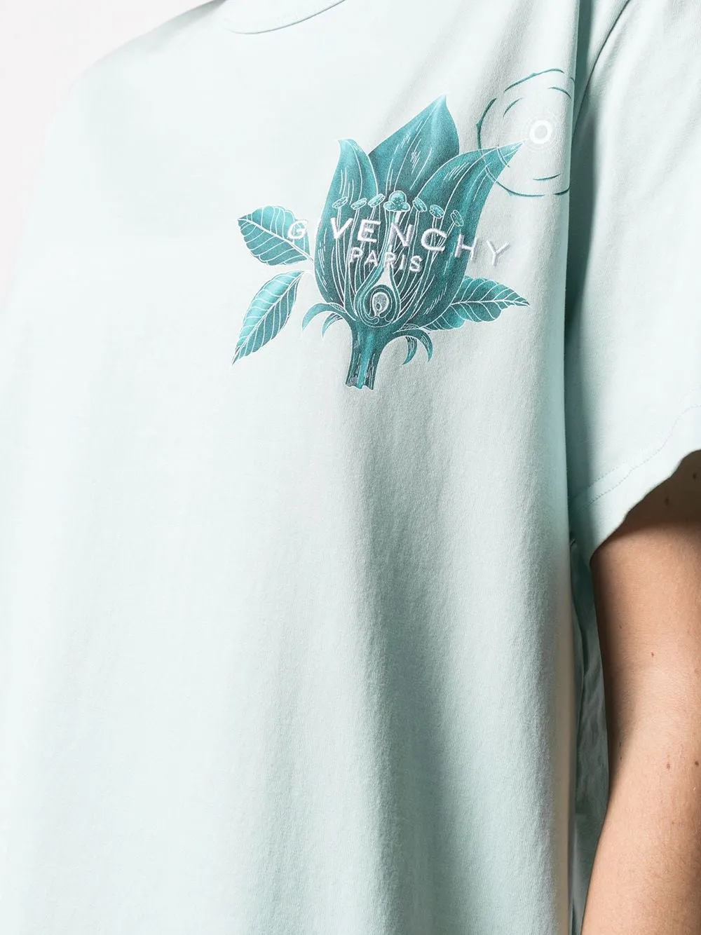 Floral Schematics Printed T-Shirt